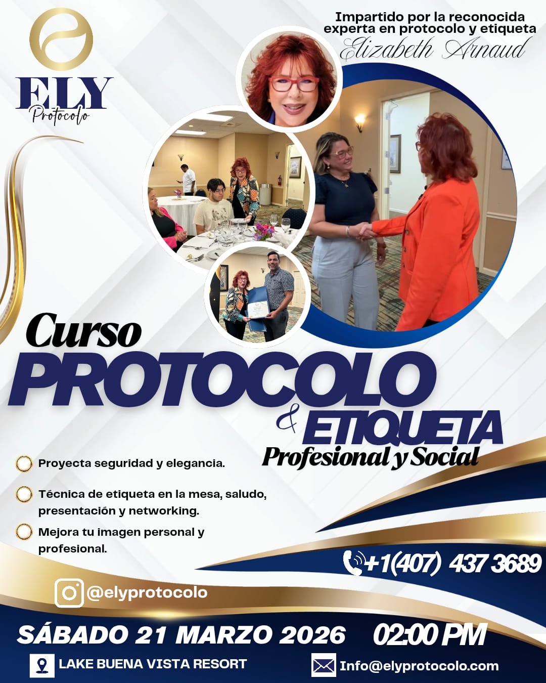 Curso PROTOCOLO Profesional y Social, 21 de Marzo