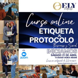 Curso Online / PROTOCOLO Profesional y Social 21 de Abril /26