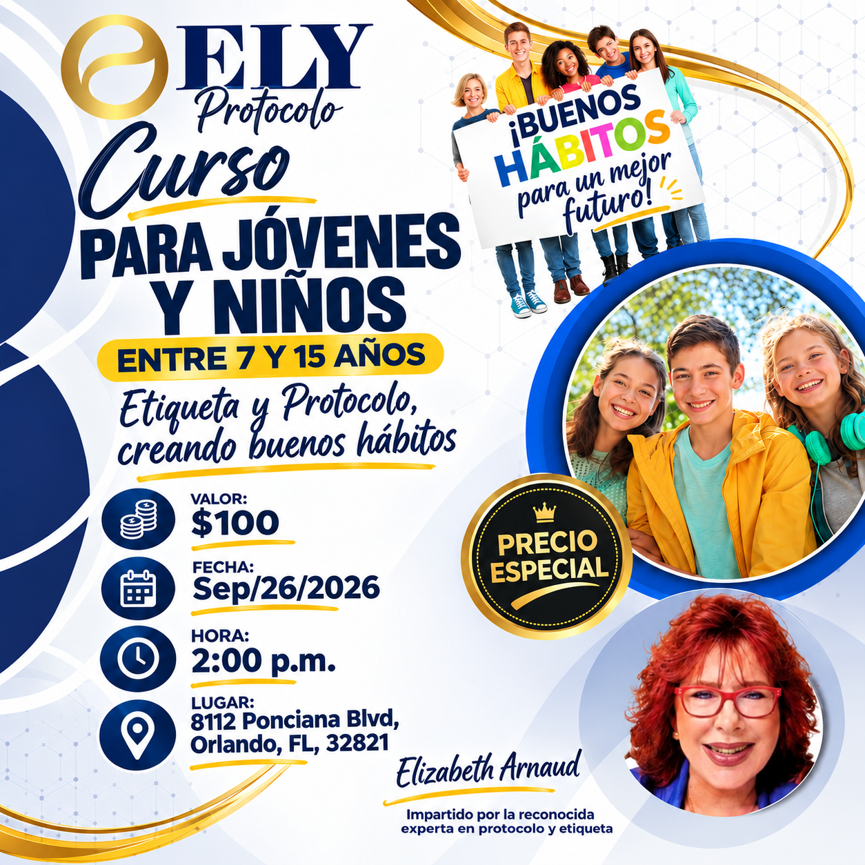 Curso de Etiqueta y Protocolo para Jóvenes y Niños | Creando Buenos Hábitos